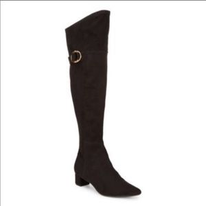 NWT Calvin Klein Georganna suede knee high boots